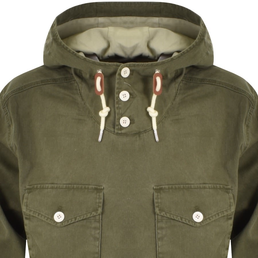 Alternative Image for ProductPretty Green Denim Smock Jacket Khaki2