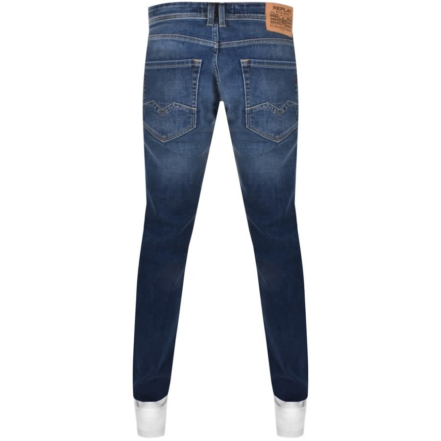 Alternative Image for ProductReplay Comfort Fit Rocco Dark Wash Jeans Blue2