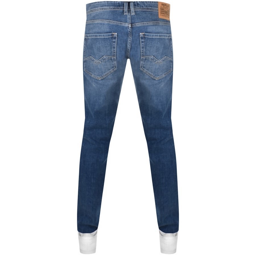 Alternative Image for ProductReplay Comfort Fit Rocco Light Wash Jeans Blue2