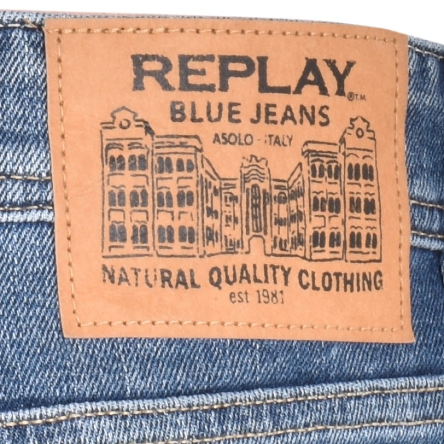 Alternative Image for ProductReplay Comfort Fit Rocco Light Wash Jeans Blue3