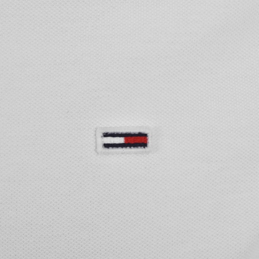 Alternative Image for ProductTommy Jeans Red Flag Polo Shirt White3