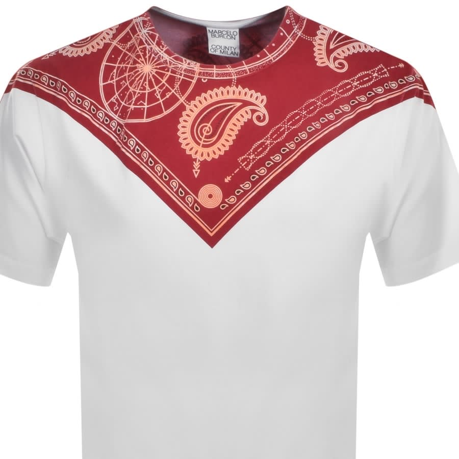 Alternative Image for ProductMarcelo Burlon Bandana Over T Shirt White2
