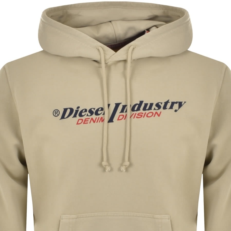 Alternative Image for ProductDiesel S Ginn Logo Hoodie Beige2