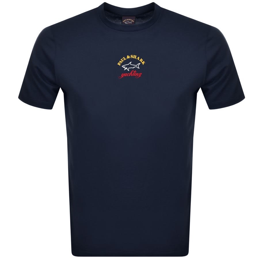 Paul And Shark Logo T Shirt Navy | Mainline Menswear United States