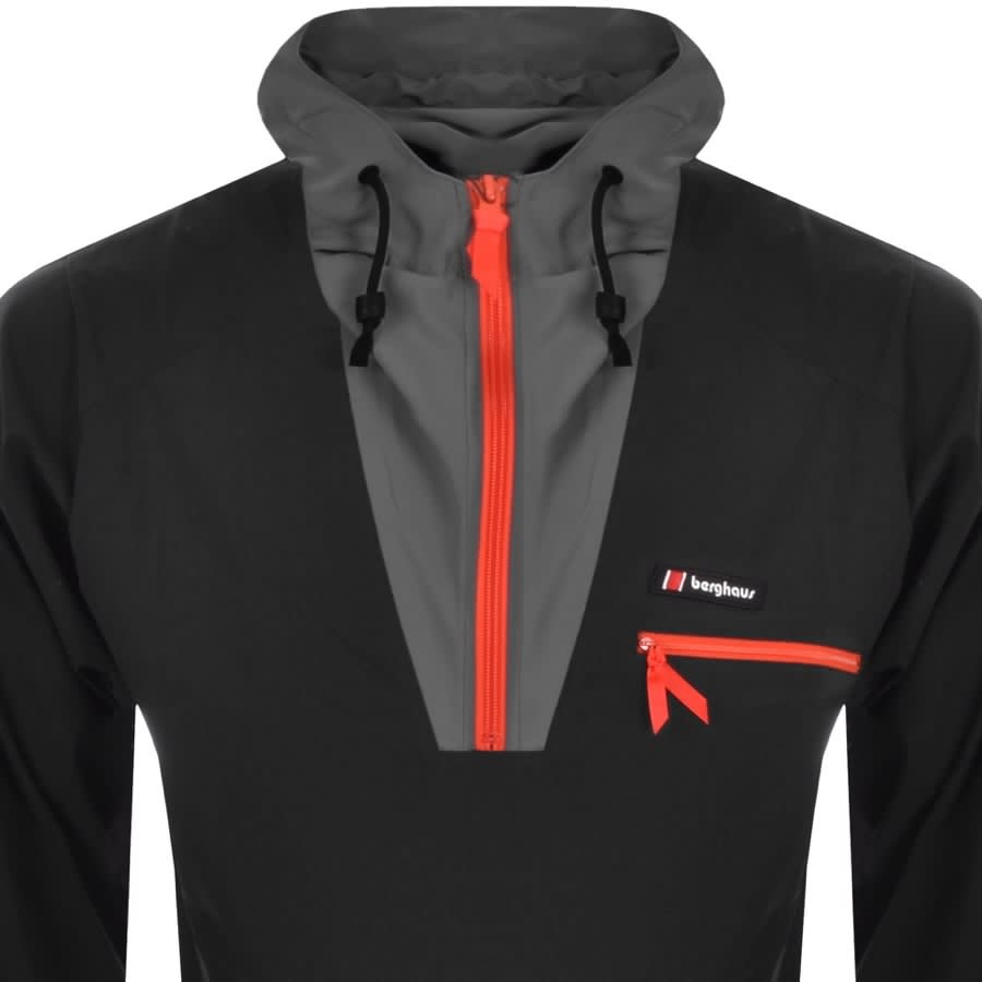 Alternative Image for ProductBerghaus Half Zip Windbreaker Jacket Black2