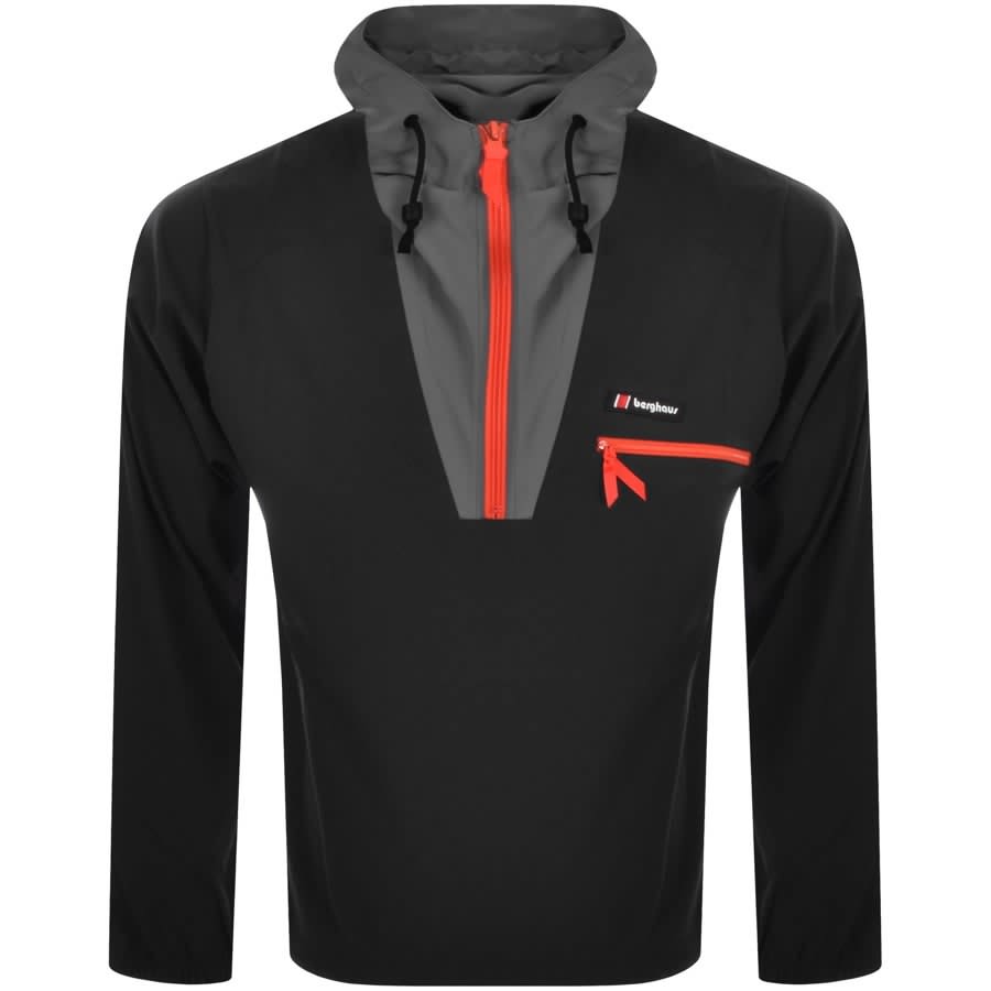 Alternative Image for ProductBerghaus Half Zip Windbreaker Jacket Black1