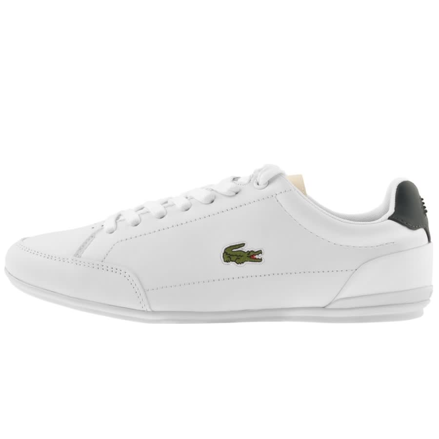 lacoste chaymon white trainers