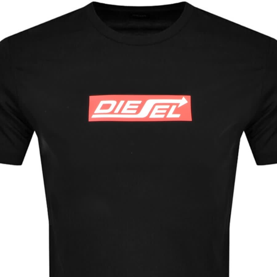 Alternative Image for ProductDiesel T Diegor Logo T Shirt Black2