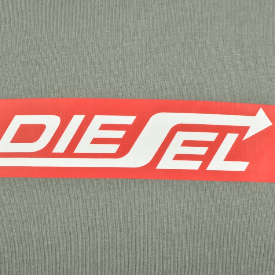 Alternative Image for ProductDiesel T Diegor Logo T Shirt Grey3