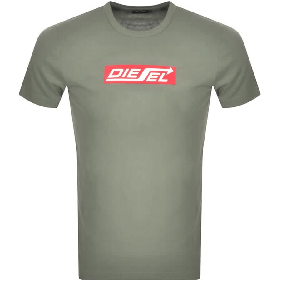 Alternative Image for ProductDiesel T Diegor Logo T Shirt Grey1