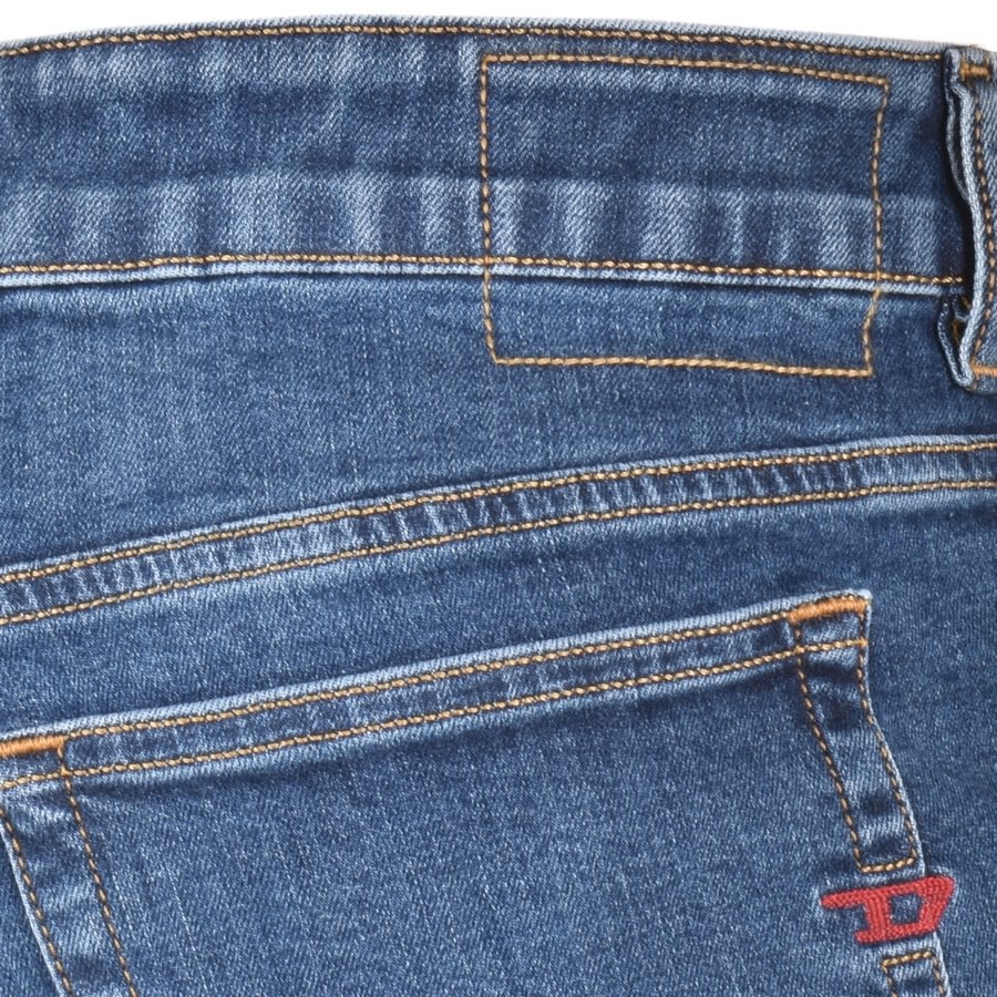 Alternative Image for ProductDiesel D Sleenker Skinny Fit Jeans Mid Wash Blue3