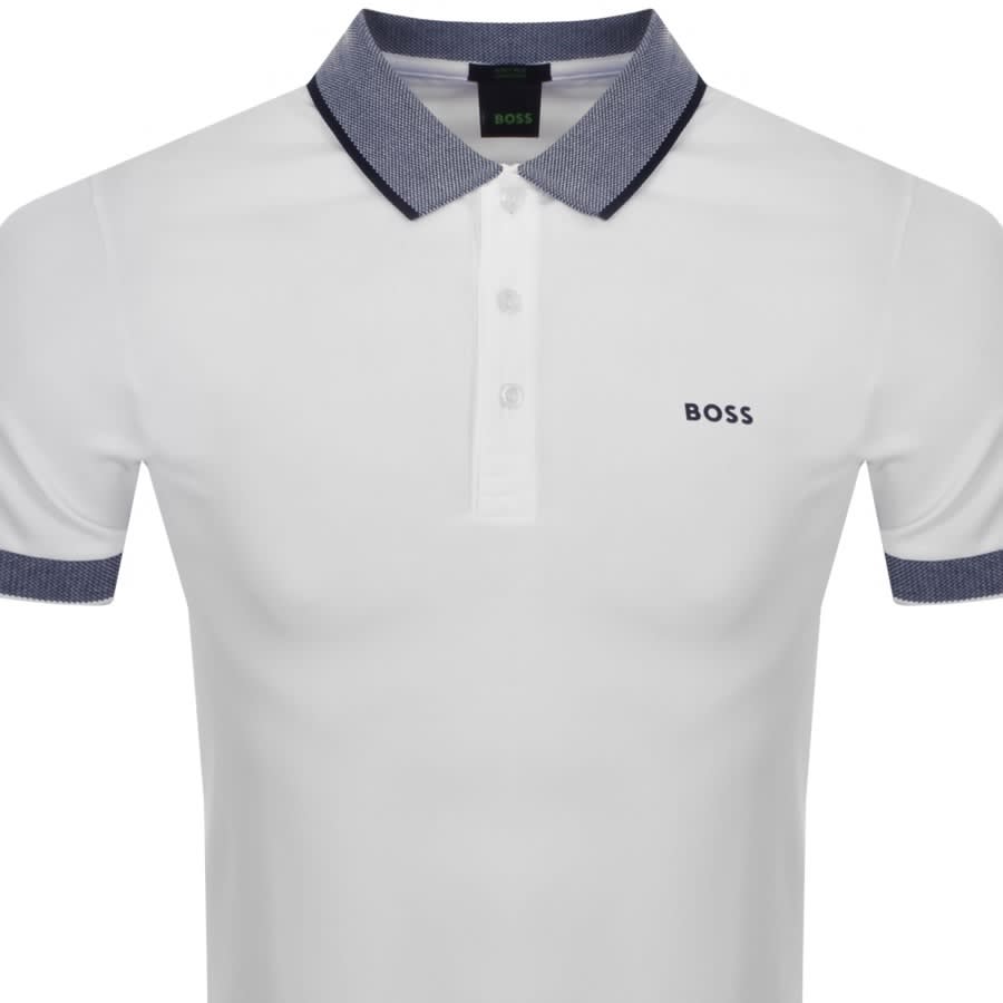 Alternative Image for ProductBOSS Paule 4 Short Sleeve Polo T Shirt White2