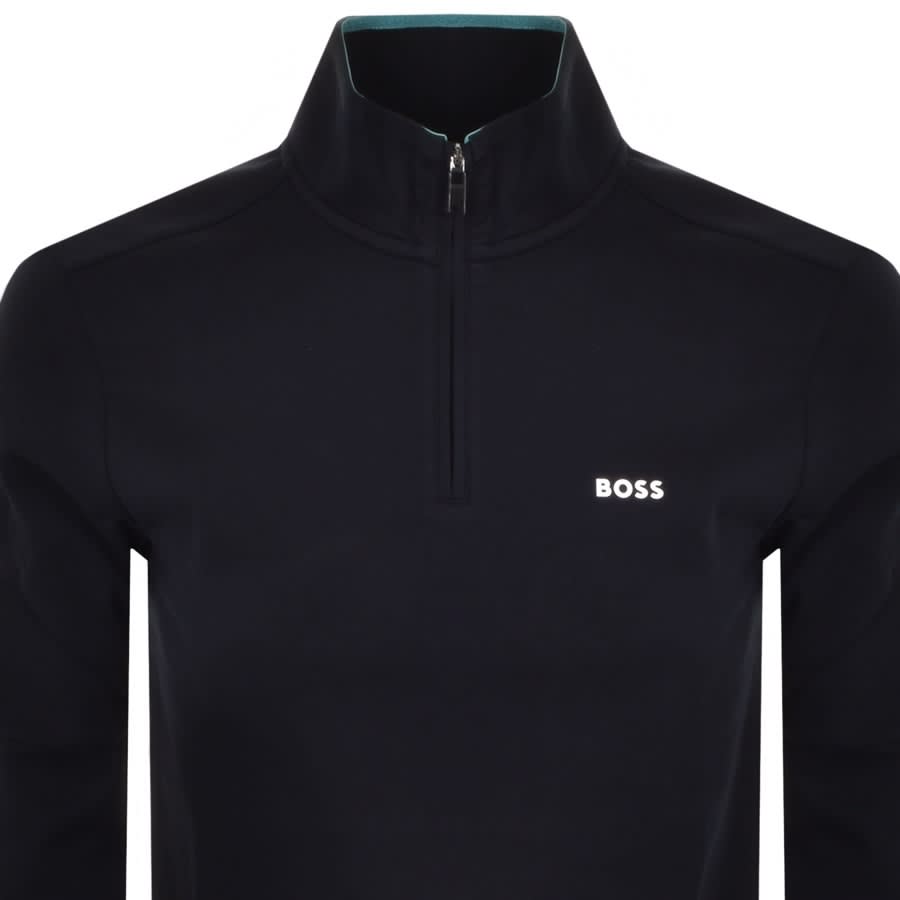 Alternative Image for ProductBOSS Sweat 1 Half Zip Sweatshirt Navy2