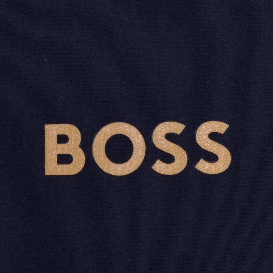 Alternative Image for ProductBOSS Performance Swoven Zip Hoodie Navy3