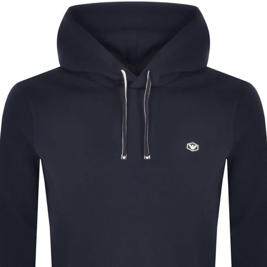 Alternative Image for ProductEmporio Armani Logo Hoodie Navy2