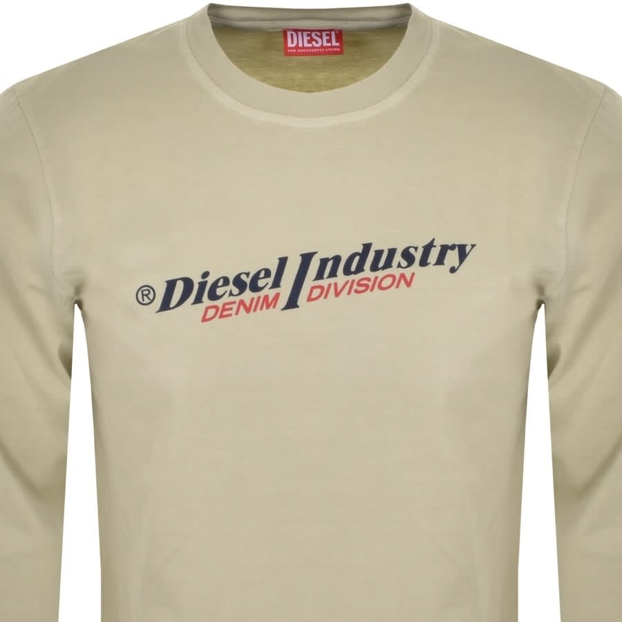 Alternative Image for ProductDiesel Long Sleeve T Shirt Beige2
