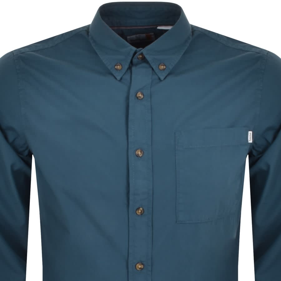 Alternative Image for ProductTimberland Long Sleeve Poplin Shirt Blue2