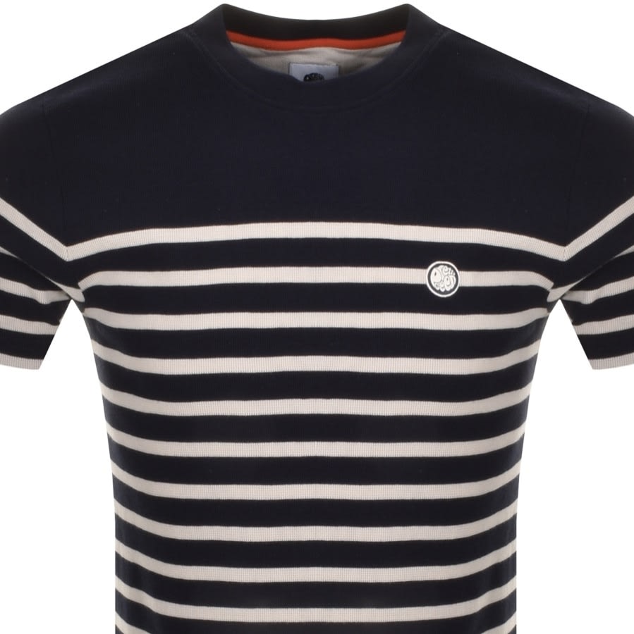 Alternative Image for ProductPretty Green Breton Knit T Shirt In Navy2