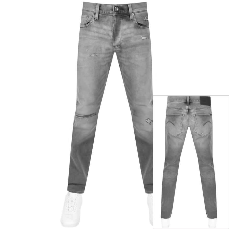 Alternative Image for ProductG Star Raw 3301 Slim Fit Jeans Light Wash Grey1