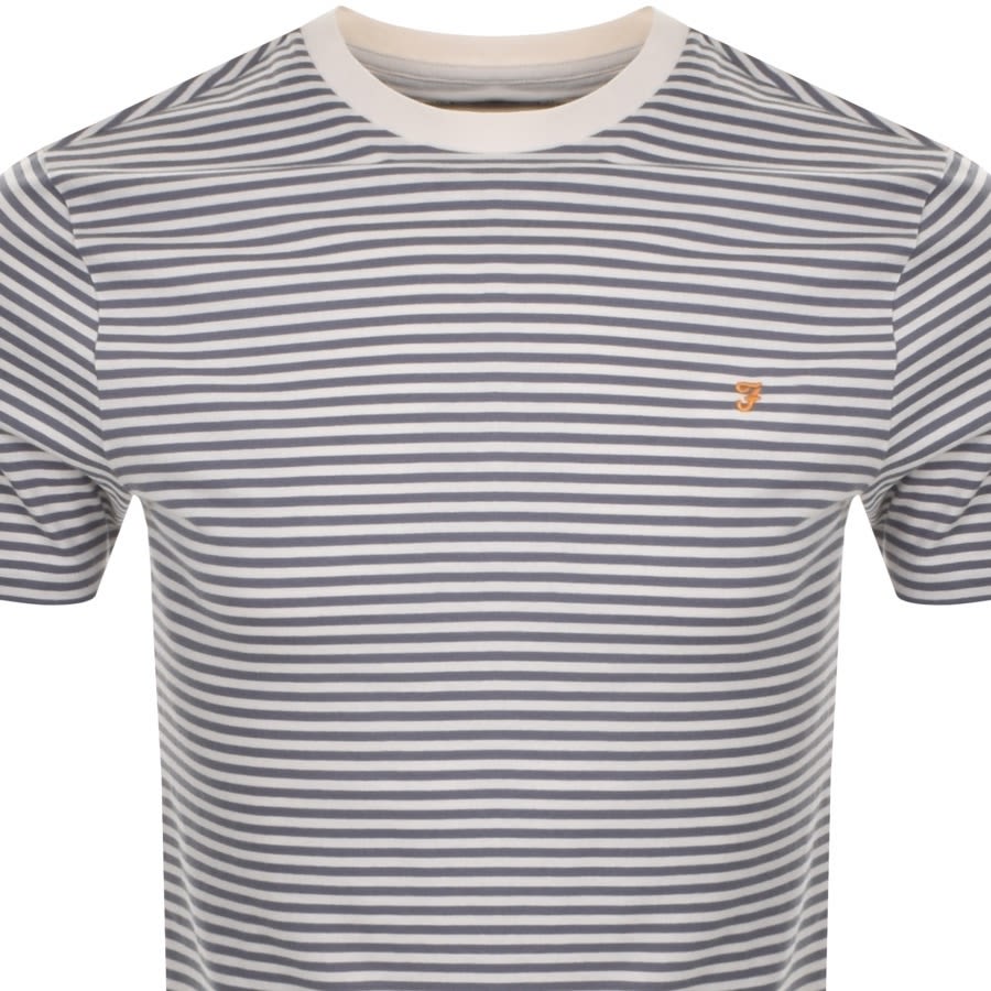 Alternative Image for ProductFarah Vintage Daytona Stripe T Shirt Blue2