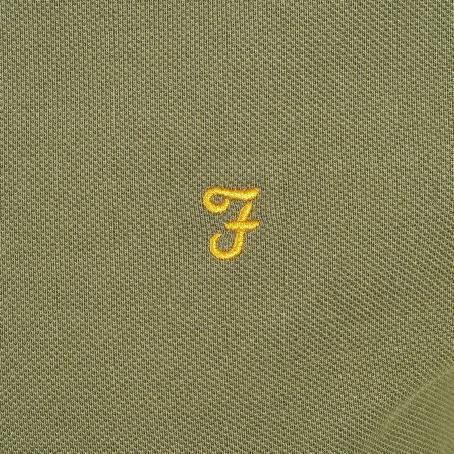 Alternative Image for ProductFarah Vintage Haslam Polo T Shirt Green3