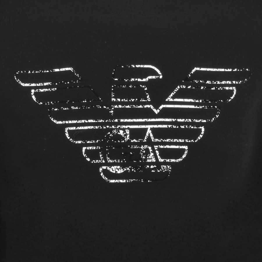 Alternative Image for ProductEmporio Armani Crew Neck Logo Sweatshirt Black3