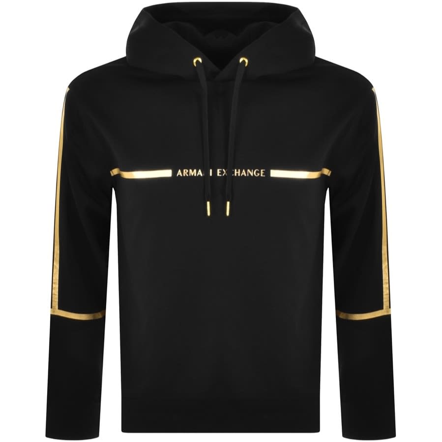 Alternative Image for ProductArmani Exchange Logo Hoodie Black1