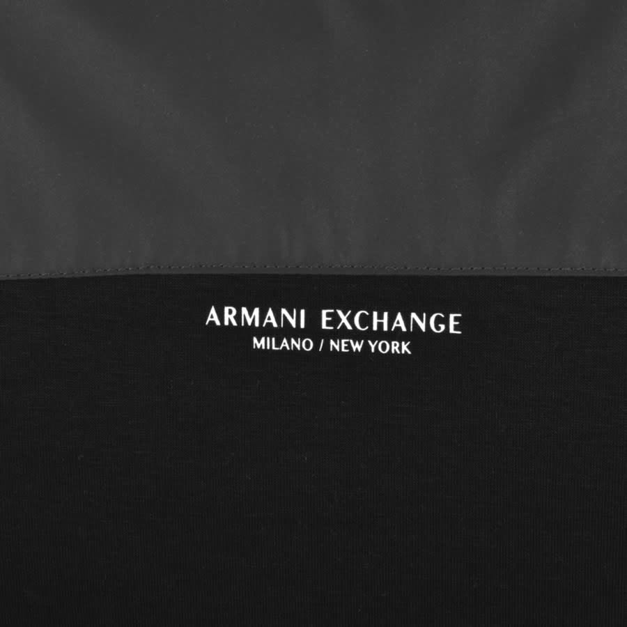 Armani Exchange Logo Hoodie Black | Mainline Menswear United States