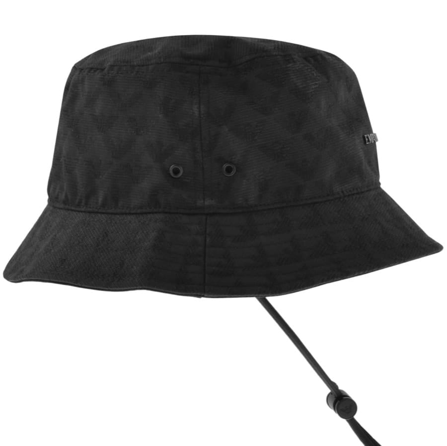Alternative Image for ProductEmporio Armani Logo Bucket Hat Black2