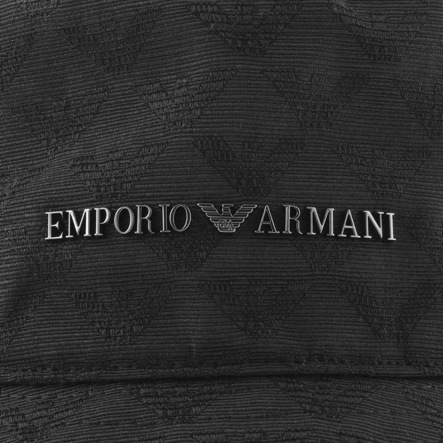 Alternative Image for ProductEmporio Armani Logo Bucket Hat Black3
