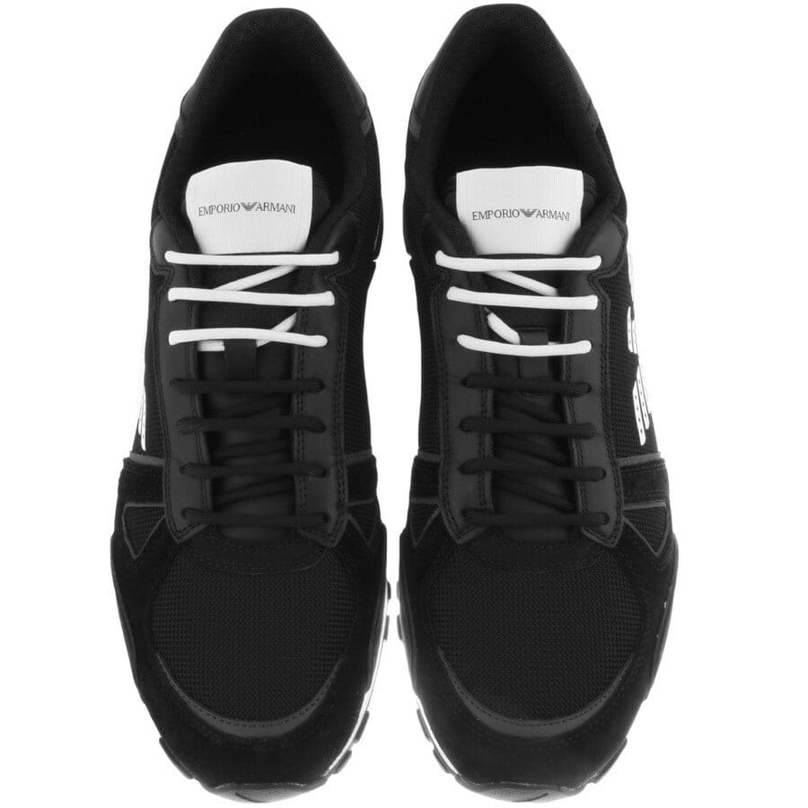 Alternative Image for ProductEmporio Armani Logo Trainers Black3