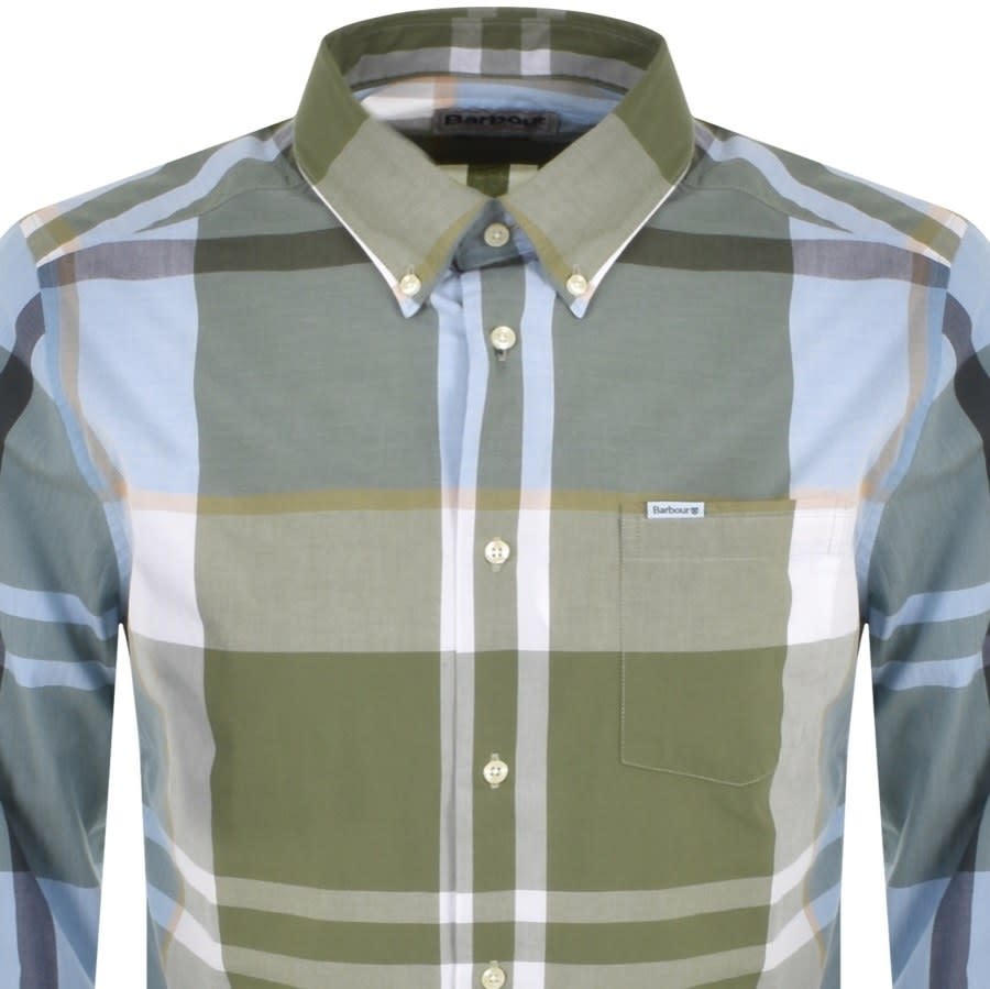 Alternative Image for ProductBarbour Harris Check Long Sleeved Shirt Green2