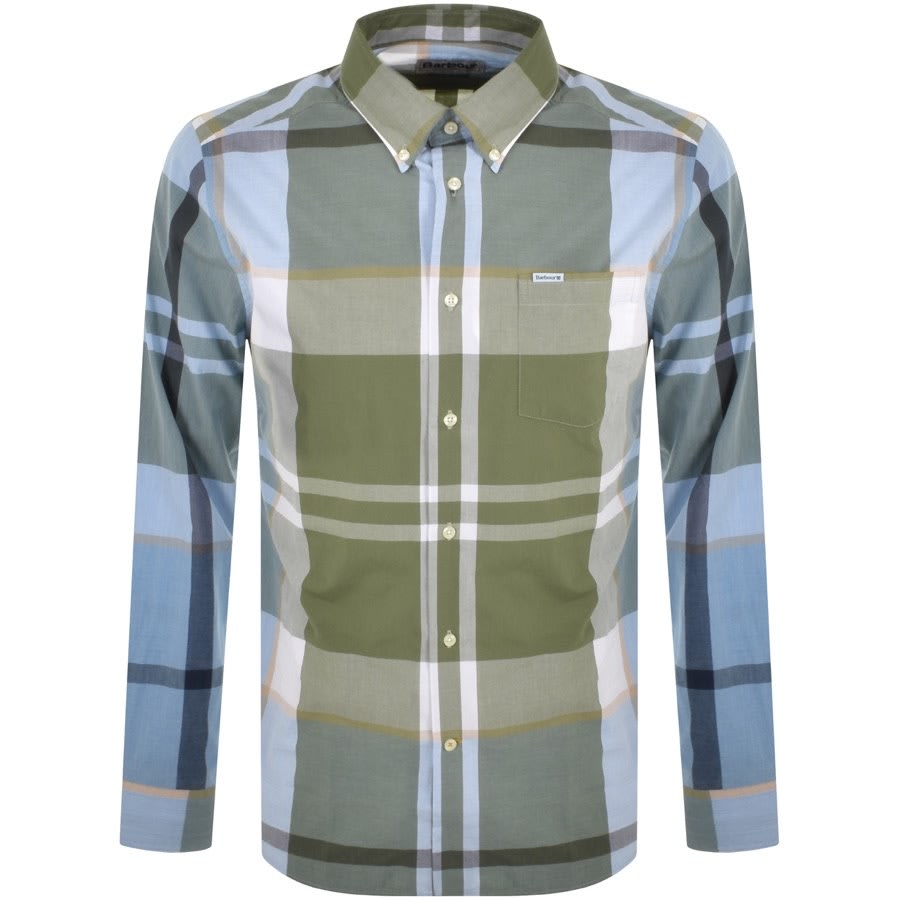 Alternative Image for ProductBarbour Harris Check Long Sleeved Shirt Green1