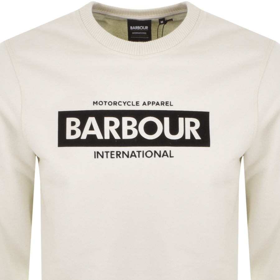 Alternative Image for ProductBarbour International Crew Neck Sweatshirt Cream2