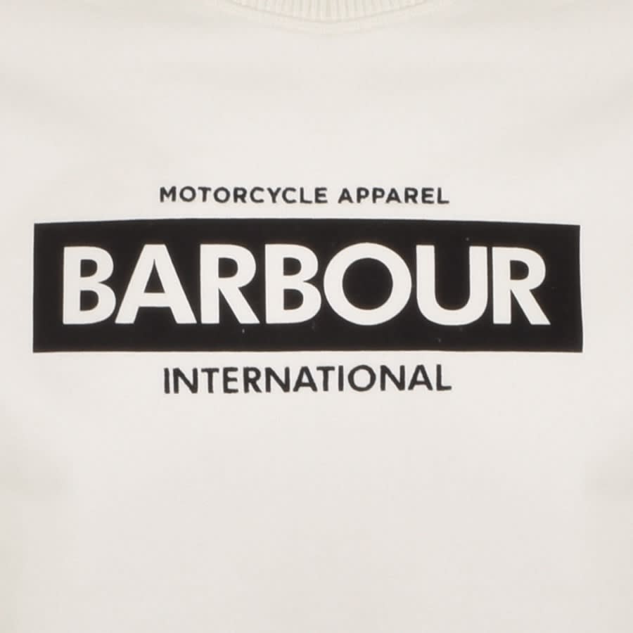 Alternative Image for ProductBarbour International Crew Neck Sweatshirt Cream3