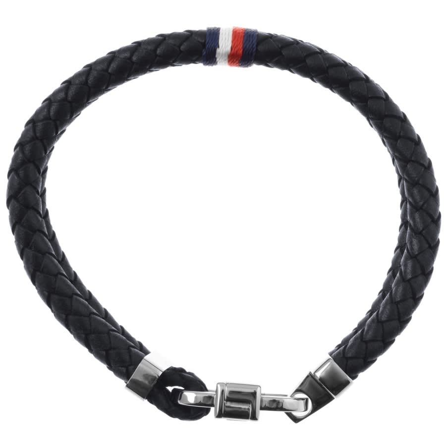 Alternative Image for ProductTommy Hilfiger Braided Leather Bracelet Navy2