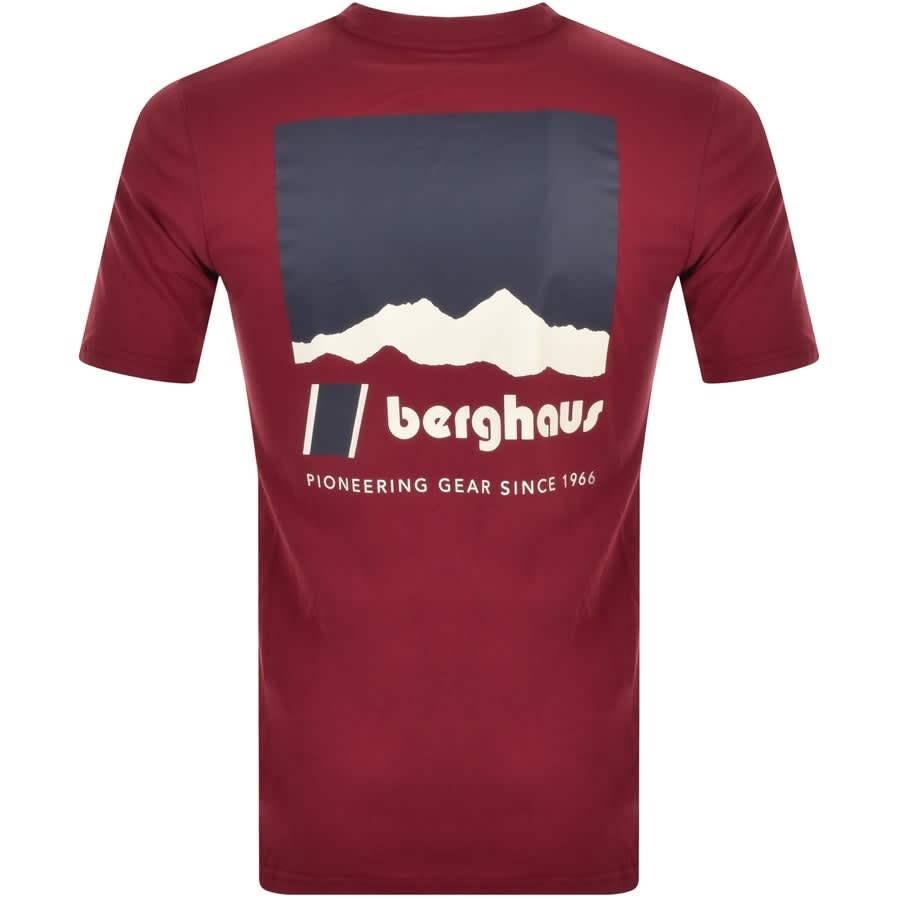 Alternative Image for ProductBerghaus Skyline T Shirt Burgundy3