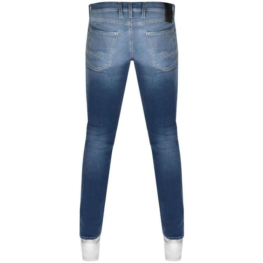Alternative Image for ProductReplay Anbass Hyperflex Jeans Light Wash Blue2