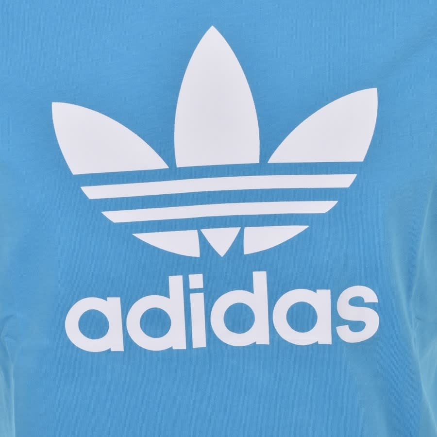 Alternative Image for Productadidas Originals Trefoil T Shirt Blue3