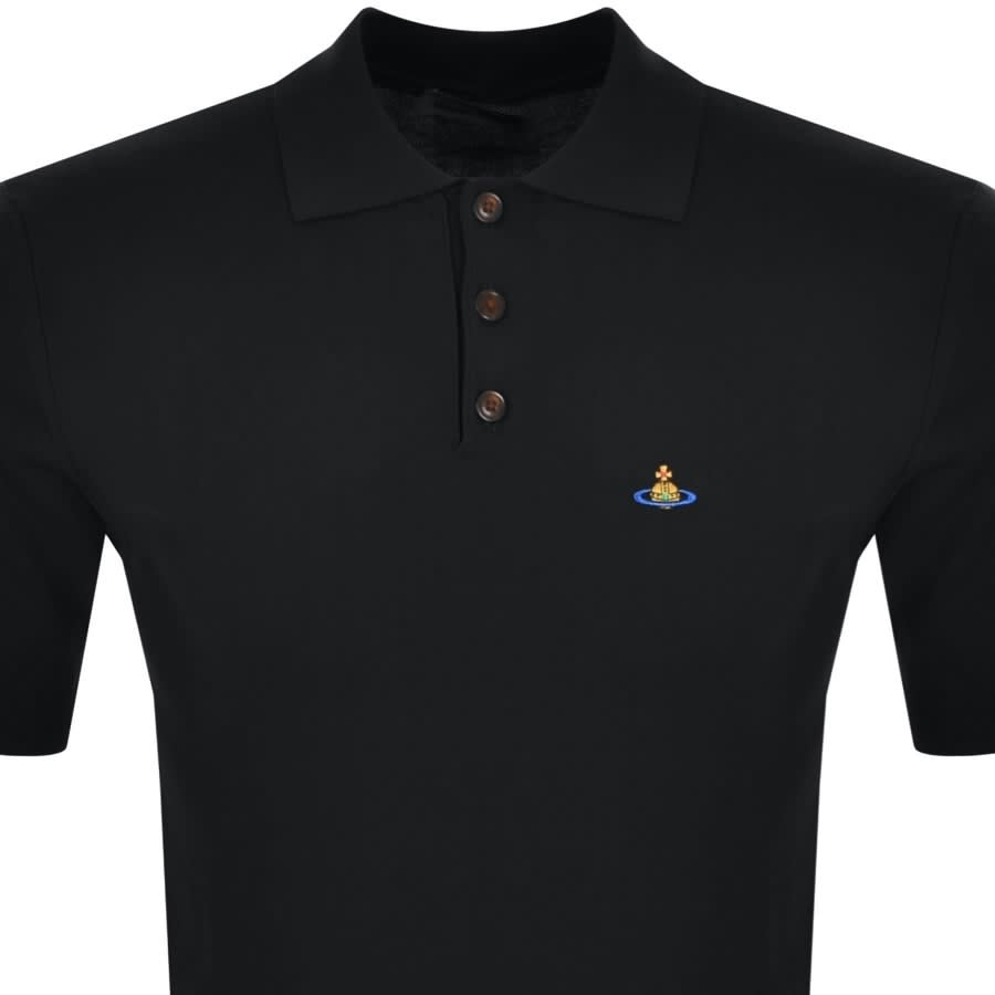 Alternative Image for ProductVivienne Westwood Knitted Polo T Shirt Black2