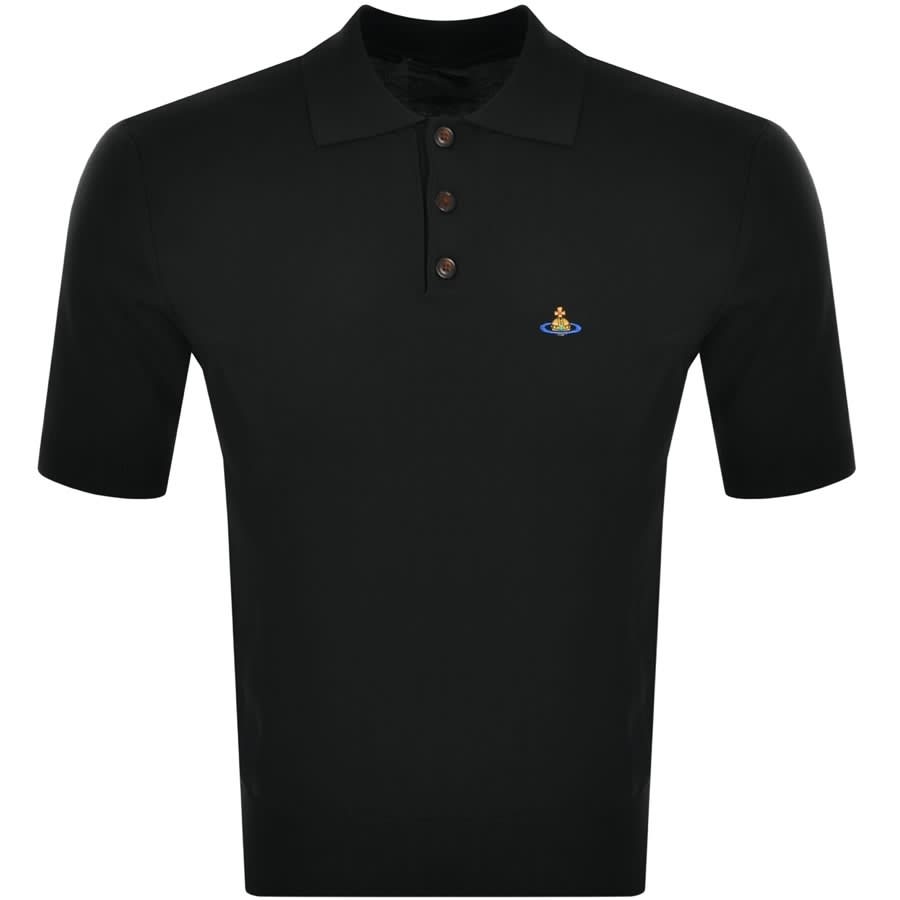 Alternative Image for ProductVivienne Westwood Knitted Polo T Shirt Black1