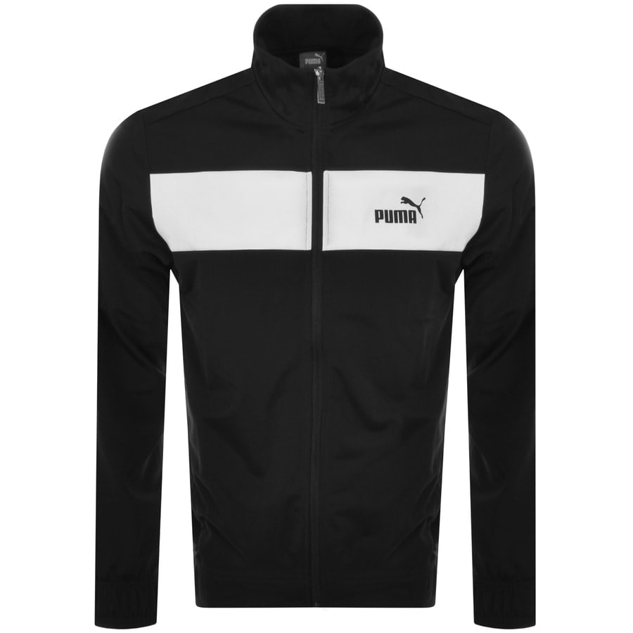 Alternative Image for ProductPuma Crew Neck Logo Tracksuit Black2