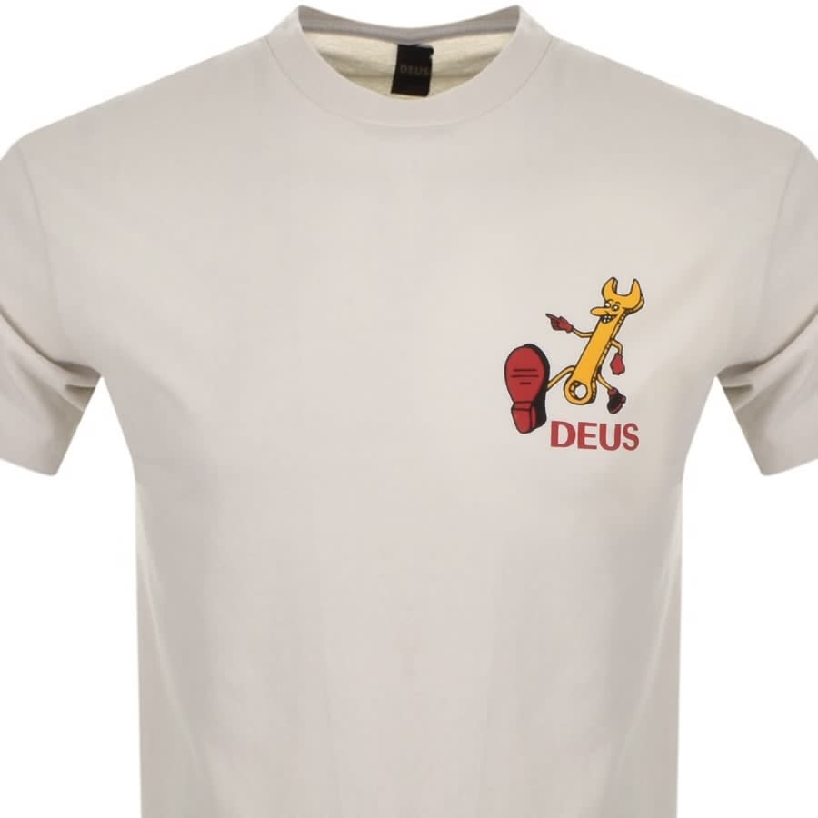 Alternative Image for ProductDeus Ex Machina City Wide T Shirt Beige2