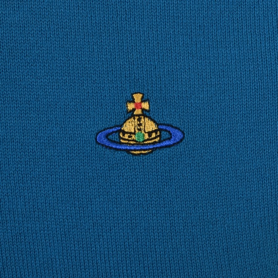 Alternative Image for ProductVivienne Westwood Knitted Polo T Shirt Blue3