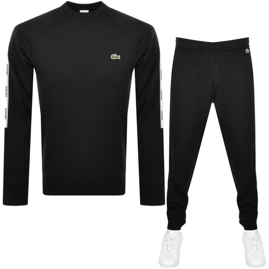 Alternative Image for ProductLacoste Crew Neck Tracksuit Black1