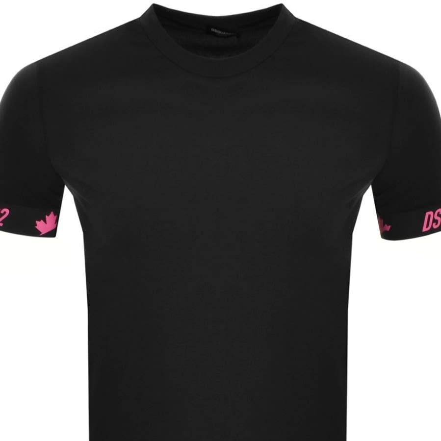 Alternative Image for ProductDSQUARED2 Logo Short Sleeved T Shirt Black2