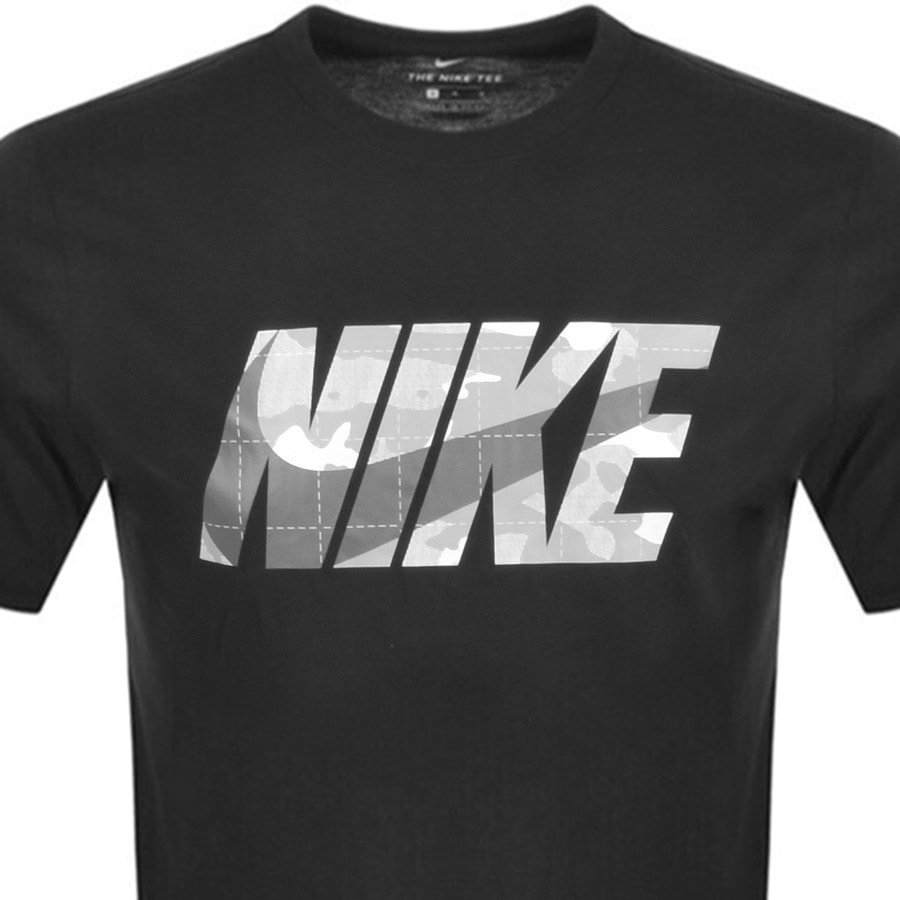 Alternative Image for ProductNike Crew Neck Camo Logo T Shirt Black2