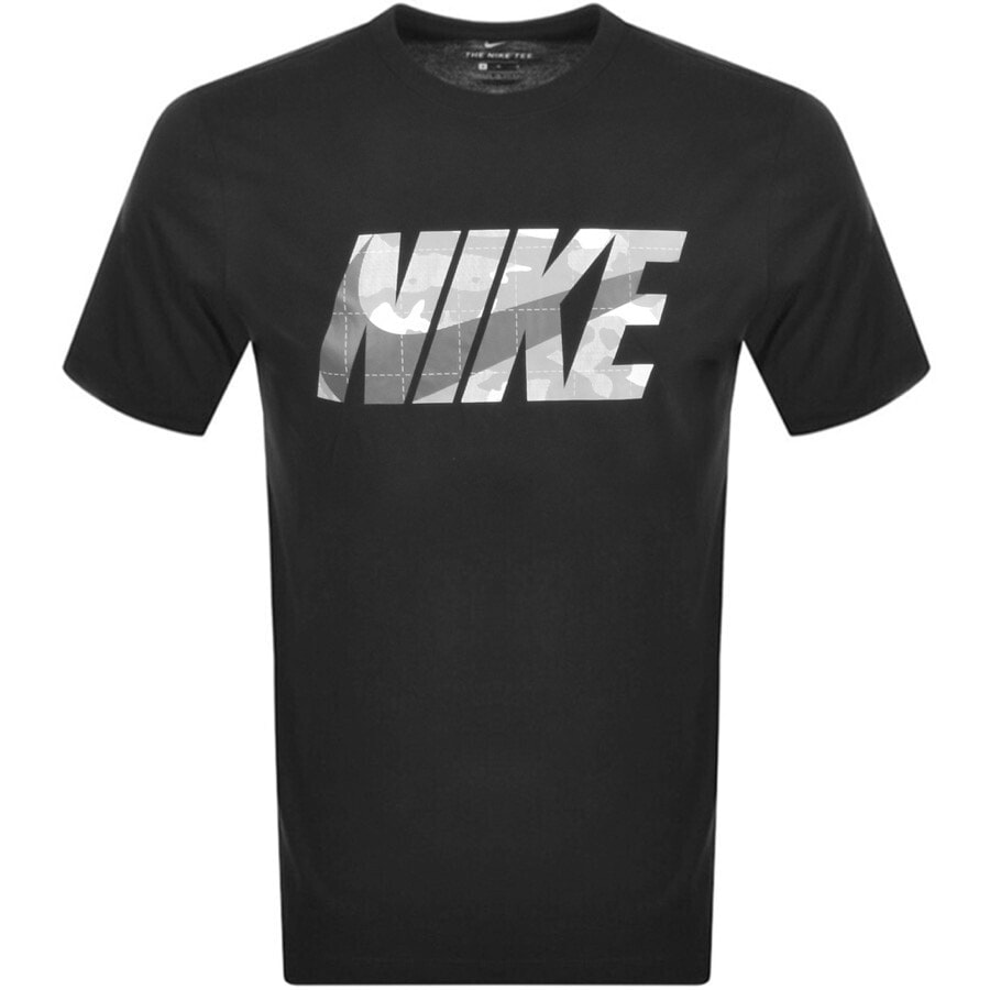 Alternative Image for ProductNike Crew Neck Camo Logo T Shirt Black1
