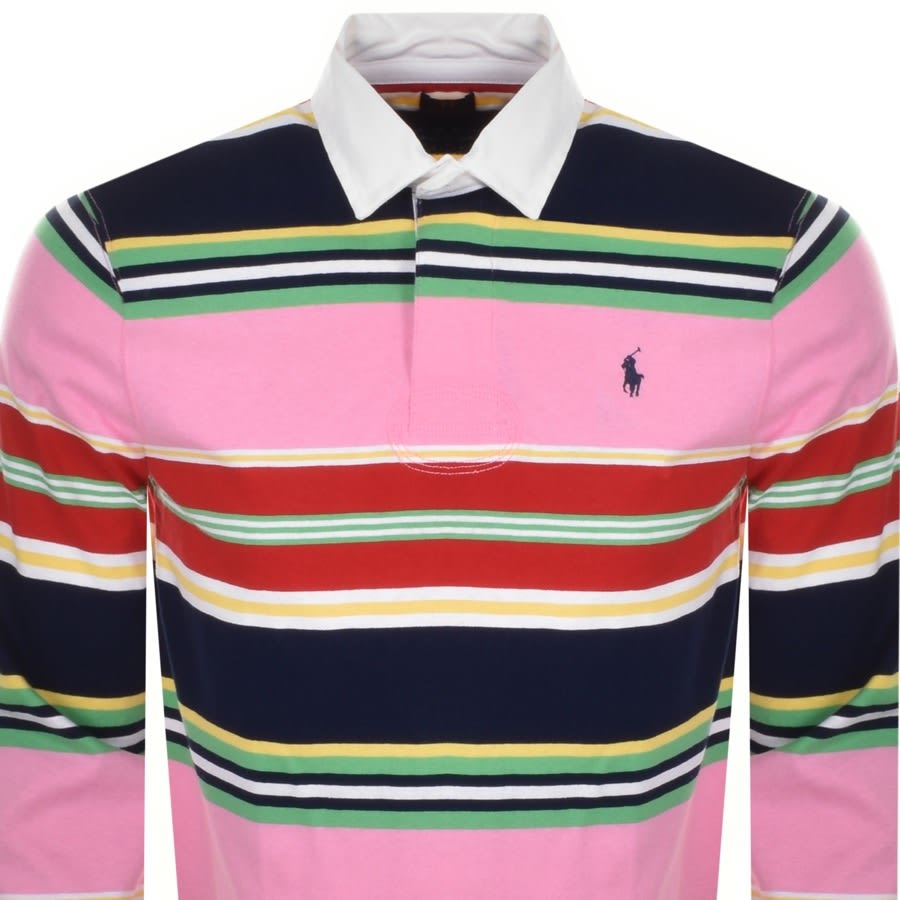 Alternative Image for ProductRalph Lauren Long Sleeve Rugby Polo T Shirt Pink2