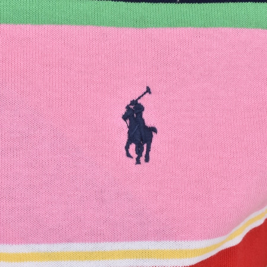 Alternative Image for ProductRalph Lauren Long Sleeve Rugby Polo T Shirt Pink3